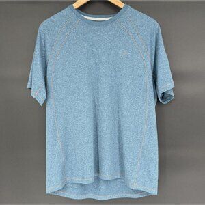L.L. Bean Men's Quick-Dry Trail Tee Short Sleeve L Blue Camping Hiking Outdoor